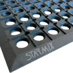 tapete ergonômico antifadiga para indústrias metalúrgicas , alimentícias e áreas úmidas ou escorregadias em geral .