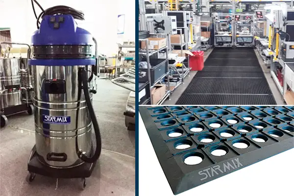 aspiradores e tapetes industriais